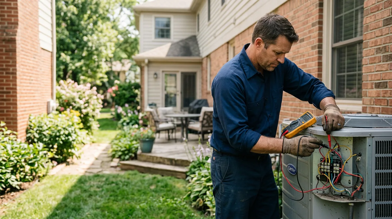 HVAC technician working near Broseley, MO